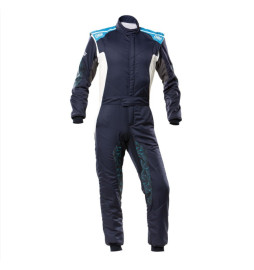 Mono automovilismo ignífugo OMP HYBRID azul