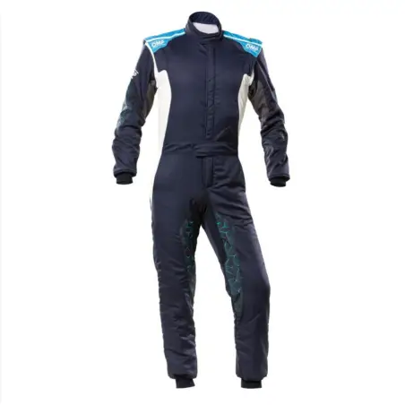 Mono automovilismo ignífugo OMP HYBRID azul