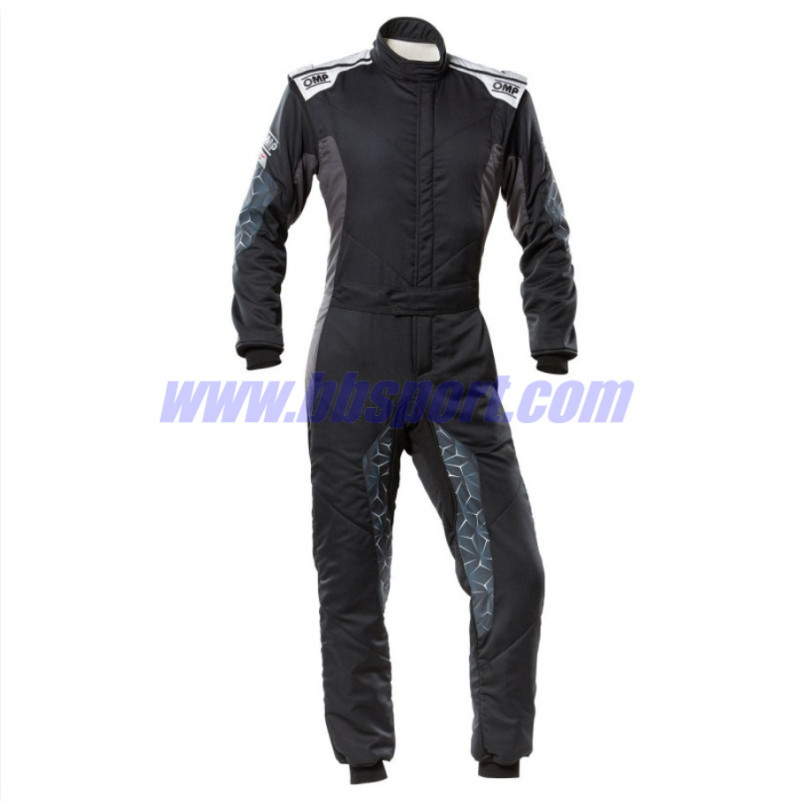 Mono automovilismo ignífugo OMP HYBRID negro/plata Mono automovilismo ignífugo OMP HYBRID negro/plata