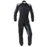 Mono automovilismo ignífugo OMP HYBRID negro/plata
