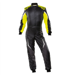 Mono automovilismo ignífugo OMP TECNICA EVO my21 negro/amarillo