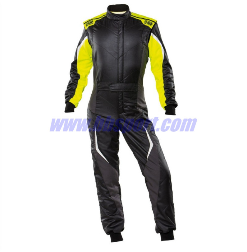 Mono automovilismo ignífugo OMP TECNICA EVO my21 negro/amarillo