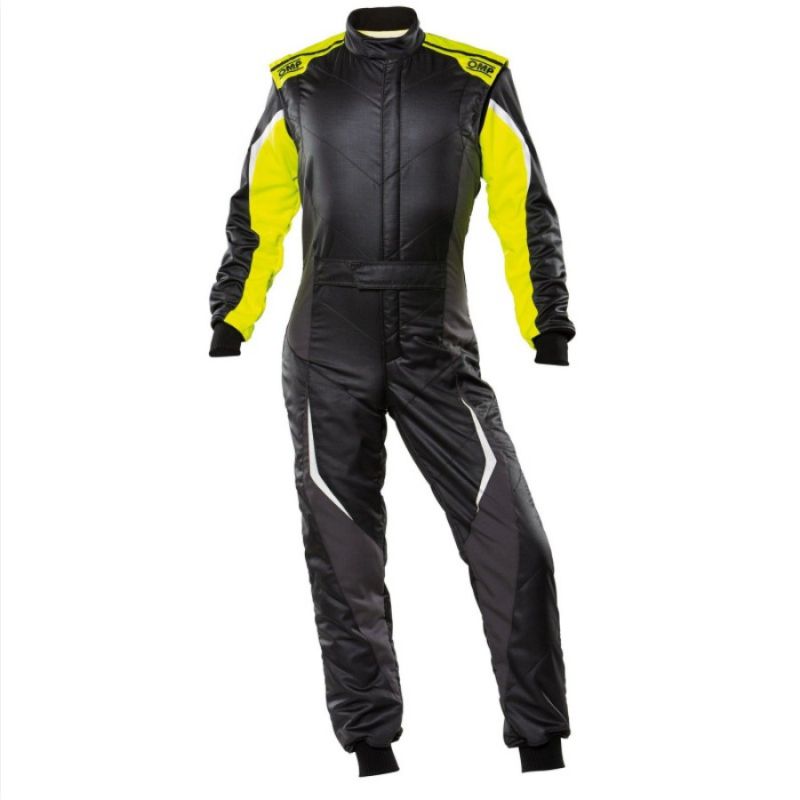Mono automovilismo ignífugo OMP TECNICA EVO my21 negro/amarillo