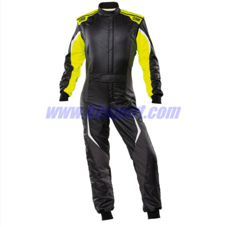 Mono automovilismo ignífugo OMP TECNICA EVO my21 negro/amarillo