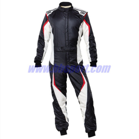Mono automovilismo ignífugo OMP TECNICA EVO my21 negro/blanco