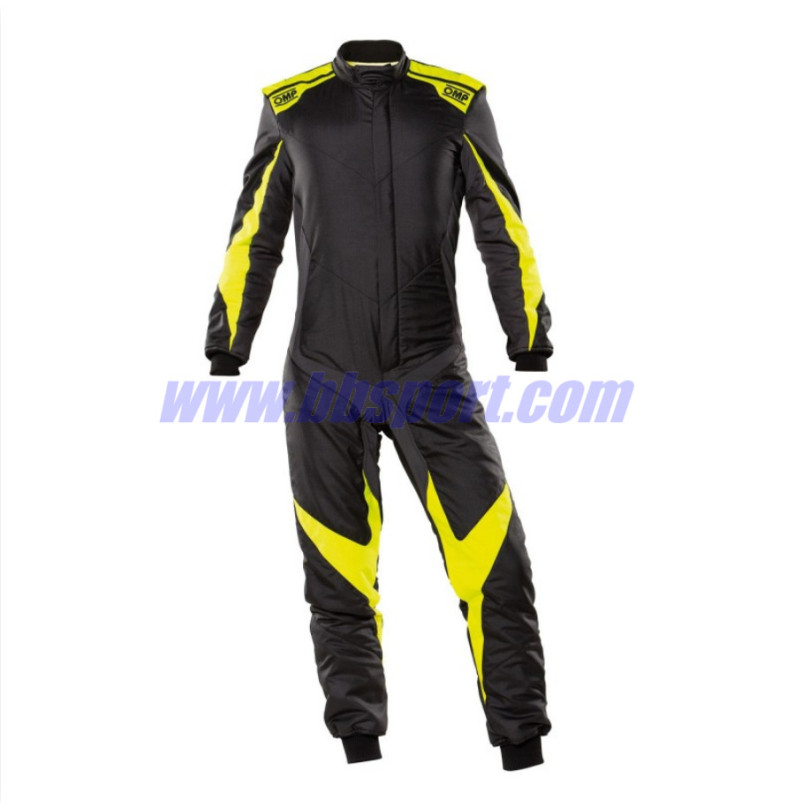 Mono automovilismo ignífugo OMP ONE EVO negro/amarillo