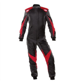 Mono automovilismo ignífugo OMP ONE EVO negro/rojo