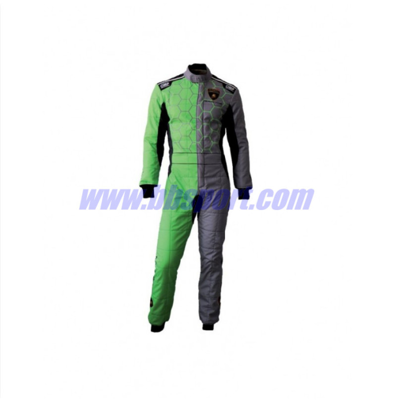 Mono automovilismo ignífugo OMP LAMBORGHINI ONE ART Racing gris/verde Mono automovilismo ignífugo OMP LAMBORGHINI ONE ART Racing gris/verde