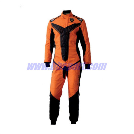 Mono automovilismo ignífugo OMP LAMBORGHINI ONE ART Record Negro/naranja