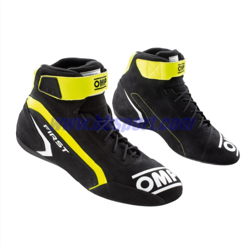 BOTINES OMP FIRST RACE my2021 FIA8856-2018 negro/amarillo