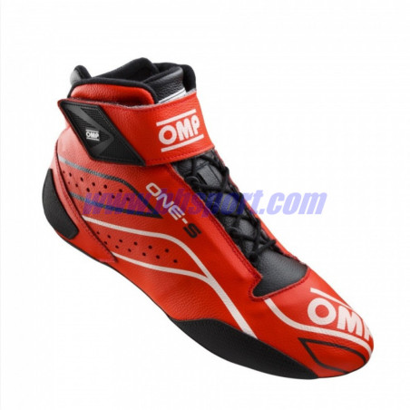 BOTINES OMP ONE-S ROJO/NEGRO FIA8856-2018