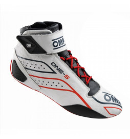 BOTINES OMP ONE-S BLANCO/ROJO/NEGRO FIA8856-2018