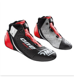 BOTINES OMP ONE EVO EVO X R NEGRO/GRIS/ROJO FIA8856-2018