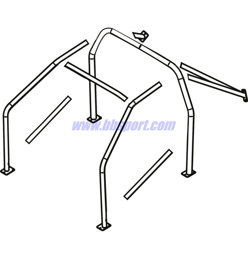 Sassa anti-roll cage of the type A-0 Opel Astra G 2.0 16v, 98-04