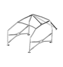 Sassa type anti-roll cage A-2 Fiat 124 Sport Coupe, 66 to 75
