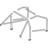 Jaula antivuelco Sassa tipo A-0 Audi coupe type 85-82, B2, 80-91