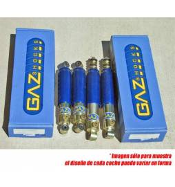 Renault Clio A all models Exc. 16v Set 4 amortiguadores delt. + tras. deportivos dureza ajustable GAZ Shocks