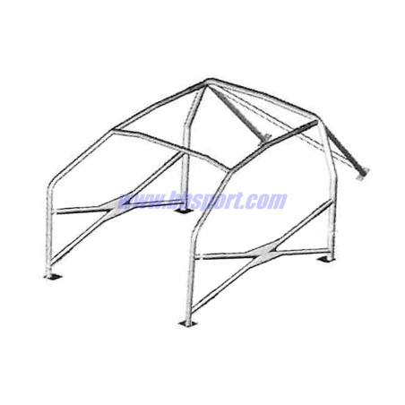 Jaula antivuelco Sassa tipo A-2 Porsche 944/968, 82-91