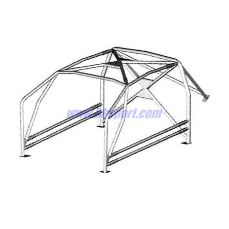 Jaula antivuelco Sassa tipo A-9 Mini Cooper S R50/52/53, 01-07