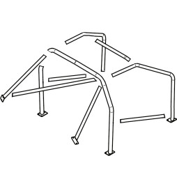 Jaula antivuelco Sassa tipo A-0 Renault Clio 16v, 90-98