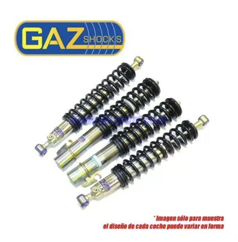Ford Fiesta Si Ztec 92-94 GAZ GOLD kit suspensiones de cuerpo roscado regulables para conducción en circuito y rally asfalto