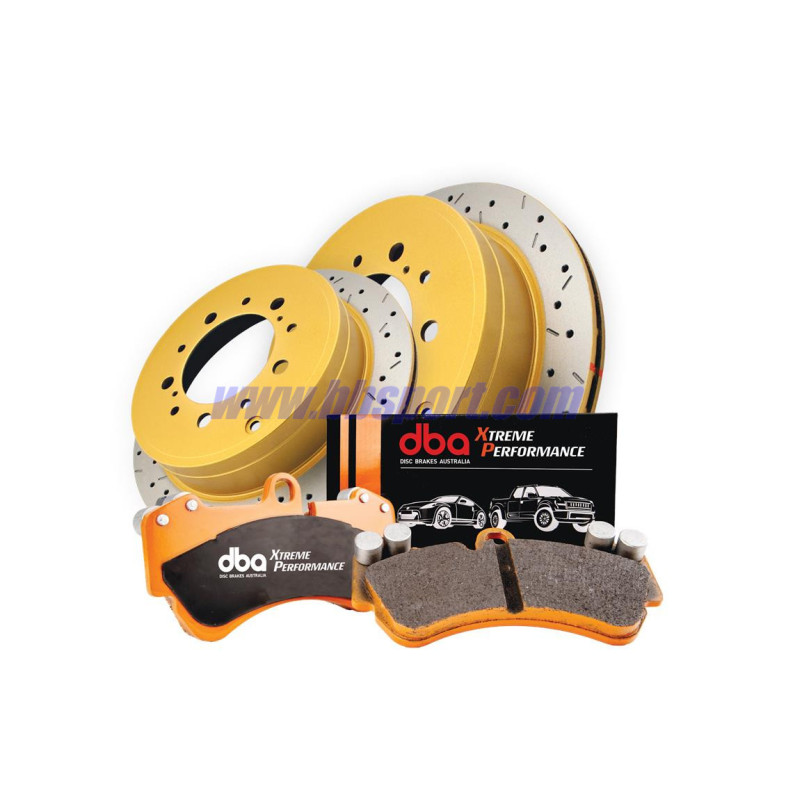 Nissan 370Z, Infiniti G37 354.6 mm front DBA Brake Kit (2x DBA 42314XS + DB2400XP)