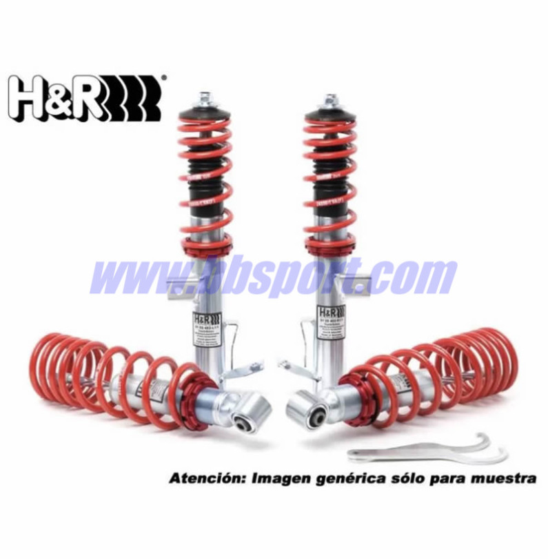 Audi S1 incl. Sportback 2014- H&R Suspensión roscada ajustable Monotube coilovers VA 30-45 mm / HA 40-60 mm