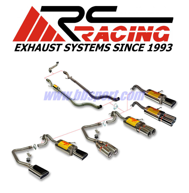 Líneas de escapes y accesorios RC Racing para Audi S3 8L