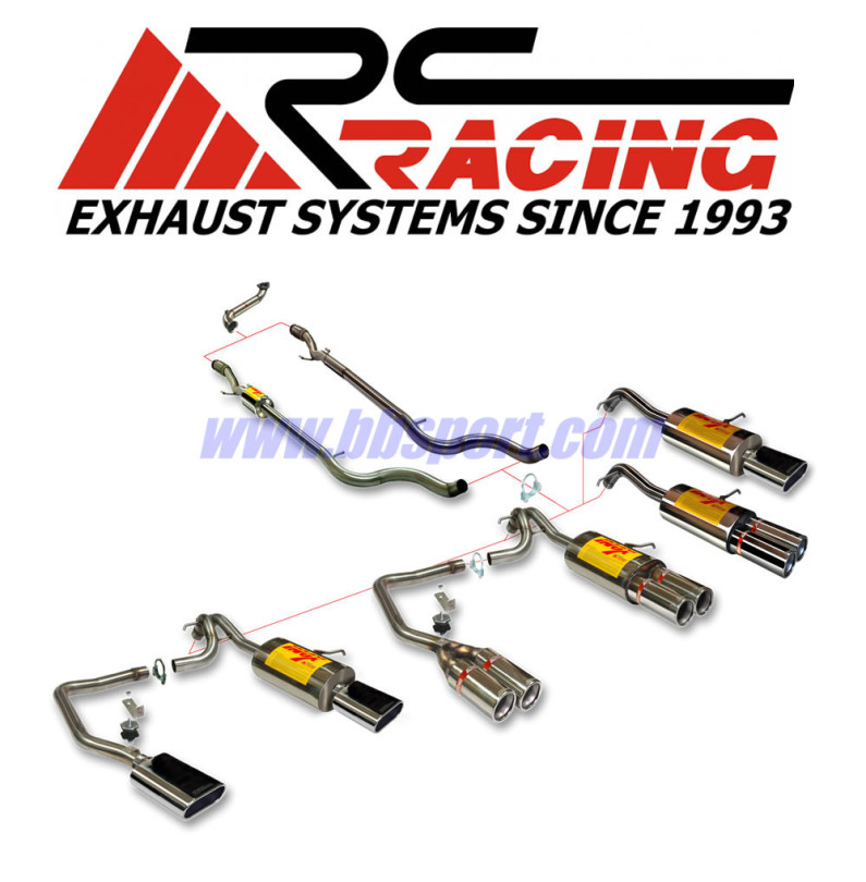 Líneas de escapes y accesorios RC Racing para Audi S3 8P
