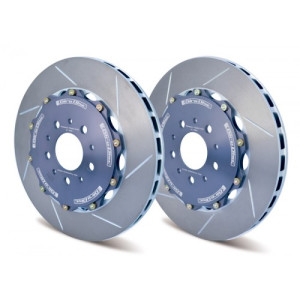 Girodisc Ferrari 360 - 430 Slotted Front/Rear Left 2-Piece Floating Brake Disc Assembly (front and rear are identical)