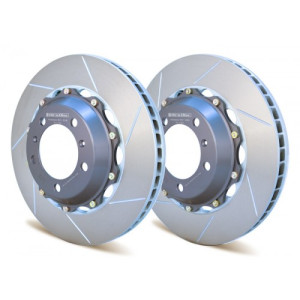 Girodisc Front Slotted 2pc Brake Disc Porsche 911 991 Carrera C2S / C4S Upgraded 350mm Left Hand