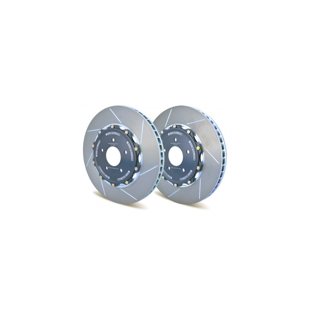 Girodisc Front Slotted 2pc Rotor Set Honda Civic FK2 y FK8 Type R -Set de 2 discos lado derecho e izquierdo