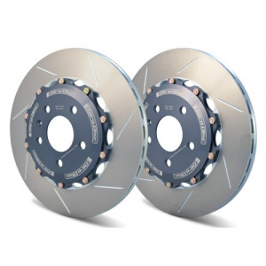 Girodisc Rear Slotted 2pc Rotor Audi RS4 B7 - Left Hand Disc