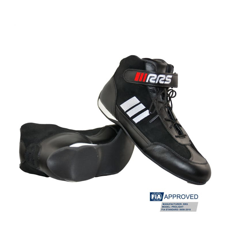 Botines ignífugos automovilismo RRS FIA Prolight Black Botines ignífugos automovilismo RRS FIA Prolight Black