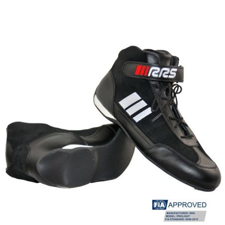 Botines ignífugos automovilismo RRS FIA Prolight Black