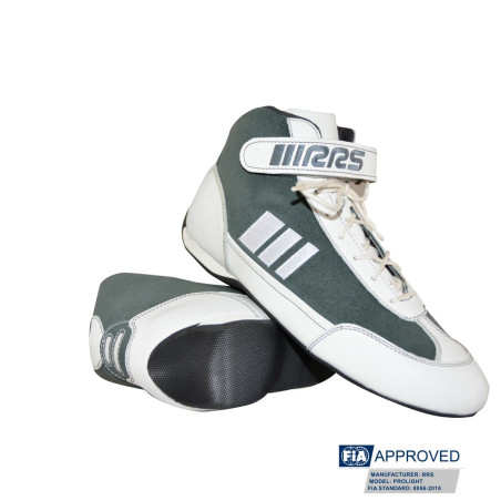 Botines ignífugos automovilismo RRS FIA Prolight White