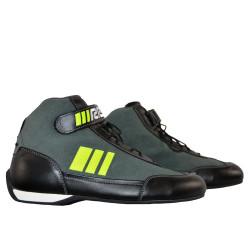 Botines ignífugos automovilismo RRS FIA Prolight Acid Yellow