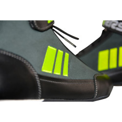 Botines ignífugos automovilismo RRS FIA Prolight Acid Yellow