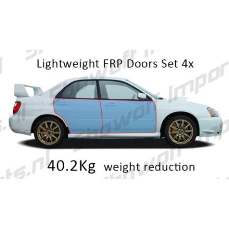 Subaru Impreza WRX/STI 00-07 Set of 4 Doors Lightweight FRP