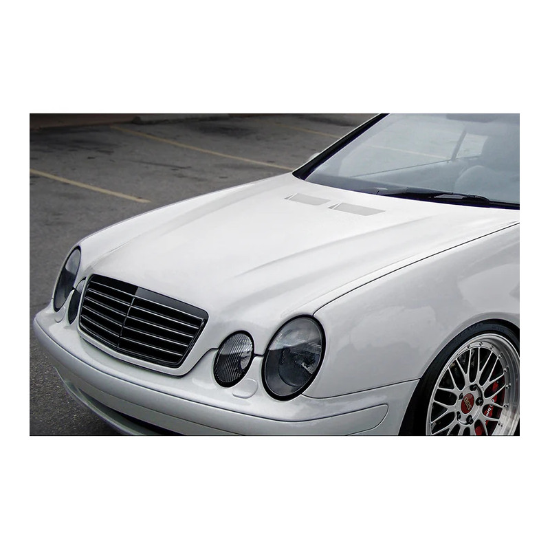 Mercedes W208 (CLK) 00-01 Fiberglass Hood Mercedes W208 (CLK) 00-01 Fiberglass Hood