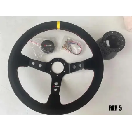copy of OFERTA OUTLET Conjunto volante RRS Racing 350 mm piel girada y piña Luisi para Subaru Impreza GC MK1 92-00