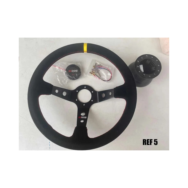 OFERTA OUTLET Conjunto volante RRS Racing 350 mm piel girada y piña Luisi para Audi A4 B5 y B6 OFERTA OUTLET Conjunto volante RRS Racing 350 mm piel girada y piña Luisi para Audi A4 B5 y B6