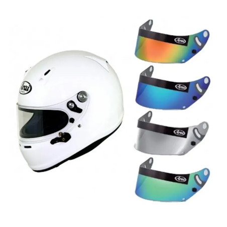 Casco Arai SK6 karting pack con visera iridium y spoiler