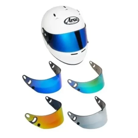 Pack casco de karting infantil Arai CK-6 con visera iridium y kit aerodinámico