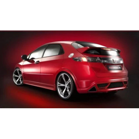 Honda Civic 06-11 FK/FN/FN2 HB Rear Underbumper Spoiler V2
