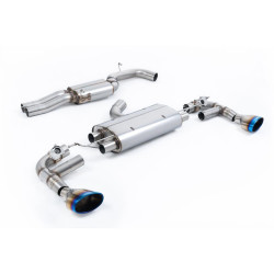 Sistema de escape Cat-Back resonado 80mm (con aprobación EC) Milltek Sport – Audi TTRS MK3 2.5 TFSI Quattro 2014+ (Con OPF)