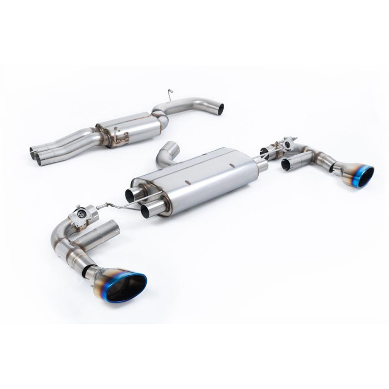 Sistema de escape Cat-Back resonado 80mm (con aprobación EC) Milltek Sport – Audi TTRS MK3 2.5 TFSI Quattro 2014+ (Con OPF) Sistema de escape Cat-Back resonado 80mm (con aprobación EC) Milltek Sport – Audi TTRS MK3 2.5 TFSI Quattro 2014+ (Con OPF)