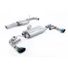 Escape cat-back resonado homologado ECE Milltek Sport Audi TTRS Mk3 Quattro (19-), colas de titanio quemado