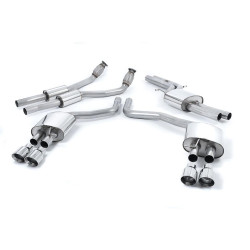Sistema de escape Cat-Back resonado (con aprobación EC) Milltek Sport – Audi S6, S7 C7 4.0 TFSI Quattro (12-18)