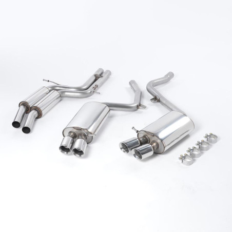Sistema de escape Cat-Back resonado (con aprobación EC) Milltek Sport – Audi S5 B8 (07-12) 4.2 V8 Coupé (solo cambio manual)